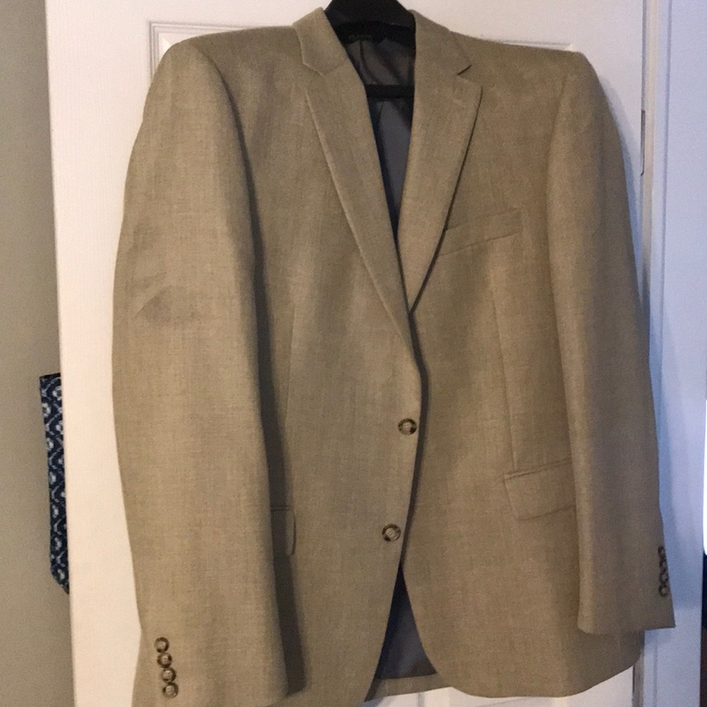 Cream-color, Jos Bank jacket. Mint condition.